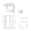 Душевая кабина Lidz Wawel SC100x80.SAT.LOW.FR, стекло Frost 5 мм + Lidz Душевой поддон KAPIELKA ST100x80х14 купить в САНН Одесса, изображение 2