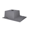 Мойка для кухни интегрированная Lidz Handmade H6350R крыло справа (LDH6350BRUR45587) Brushed Steel 3,0/1,0 мм купить в САНН Одесса, изображение 5