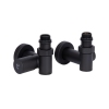 Комплект кранов Thermo Alliance Standart 1/2" черный, для полотенцесушителя угловой SF395W15HEB купить в САНН Одесса, изображение 3