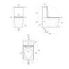 Унитаз напольный Qtap Tern Ultra Quiet безободковый с сиденьем Soft-Close QT17226003AW White купить в САНН Одесса, изображение 2