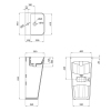 Раковина напольная моноблок Qtap Tern 440х380х830mm White QT1711G302WN купить в САНН Одесса, изображение 2