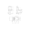 Унитаз-моноблок напольный Qtap Kolibri Ultra Quiet безободковый с сиденьем Soft-close WHITE QT10226380W купить в САНН Одесса, изображение 2