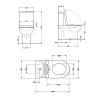 Унитаз напольный Qtap Swan Ultra Quiet с сидением Soft-close 640x360x835 мм QT16222182TW White купить в САНН Одесса, изображение 2