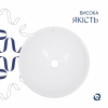 Комплект Qtap Owl: Раковина накладная круглая 400х400х155 мм White + Донный клапан PU02 купить в САНН Одесса, изображение 4