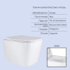 Готове рішення Qtap для ванної кімнати: підвісний унітаз Tern Ultra Quiet 525x345x360 + комплект інсталяції Nest 4 в 1 (квадратна клавіша Chrome) купити в САНН Одеса, зображення 3