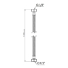 Шланг для воды Thermo Alliance Standart 150 см NYLON 1/2"x1/2" ВВ TAS387W150 купить в САНН Одесса, изображение 2