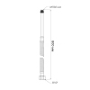 Шланг для подключения смесителя Thermo Alliance Standart (пара) 80 см NYLON M10x1/2"В длинная игла TAS386W80L купить в САНН Одесса, изображение 2