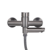 Смеситель для ванны Brinex Pure 006 с поворотным изливом (с душевым гарнитуром) Gunmetal Black BRIPUR006GRP купить в САНН Одесса, изображение 4