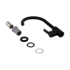 Смеситель для кухни Brinex Pure 015F U-образный  Black Matt BRIPUR015FBLM купить в САНН Одесса, изображение 5