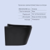 Комплект Qtap Scorpio Matt Black 2 в 1: Унитаз подвесной Ultra Quiet QT14332380AMB + биде подвесное QT1455053FMB купить в САНН Одесса, изображение 3