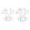 Акционный набор: Унитаз подвесной Jay Ultra Quiet QT07335177W 485х360х320 + Tern Ultra Quiet QT17332303ASW 490x365x325 купить в САНН Одесса, изображение 2