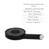 Комплект Qtap Slavonice Black Matt: Смеситель QTSLA266BLM45908 + Шланг QTHADPVCSQ160B + Лейка QTRUC125BLM45951 купить в САНН Одесса, изображение 5