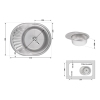 Кухонная мойка Brinex 5745 0,8 мм Micro Decor (BRIN5745MDEC0) купить в САНН Одесса, изображение 2