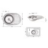 Кухонная мойка Brinex 7750 0,8 мм Micro Decor (BRIN7750MDEC08) купить в САНН Одесса, изображение 2