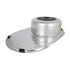 Кухонная мойка Brinex 7750 0,8 мм Satin (BRIN7750SAT08) купить в САНН Одесса, изображение 5