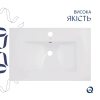 Комплект Albatross: Раковина врезная мебельная 720x460x180 мм, White, прямоугольная + Донный клапан Pop-up PU02O купить в САНН Одесса, изображение 4