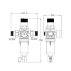 Фильтр самопромывной Thermo Alliance Forte 3/4" с редуктором для горячей воды SF128W20H купить в САНН Одесса, изображение 2