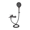 Смеситель для ванны Qtap Slavonice (c душевым гарнитуром) QTSLV259GMB48035 Gunmetal Black PVD купить в САНН Одесса, изображение 3