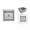 Lidz Handmade H5050H Мойка для кухни интегрированная Decor Honeycomb 2,5/0,5 мм LDH5050DEC48365 купить в САНН Одесса, изображение 2
