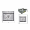 Lidz Handmade H6050H Мойка для кухни интегрированная Decor Honeycomb 2,5/0,5 мм LDH6050DEC48370 купить в САНН Одесса, изображение 2