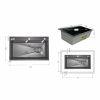 Lidz Handmade H7545B Мойка для кухни интегрированная Decor Black PVD Honeycomb 3,0/1,0 мм LDH7545BDECPVD48373 купить в САНН Одесса, изображение 2