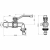 Кран шаровой поливочный Thermo Alliance Forte 3/4"Н незамерзающий TAF141W20 купить в САНН Одесса, изображение 2