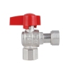 Кран шаровой Thermo Alliance Standart 1/2"ВВ угловой, PN40, с накидной гайкой TAS223W15 купить в САНН Одесса, изображение 5