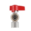 Кран шаровой Thermo Alliance Standart 1/2"ВВ угловой, PN40, с накидной гайкой TAS223W15 купить в САНН Одесса, изображение 6