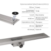 Комплект Qtap Taurus FD700 (NKS) Линейный трап из нержавеющей стали с сухим затвором 700 мм купить в САНН Одесса, изображение 3