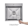 Комплект Lidz Handmade H5050H Мойка для кухни интегрированная Decor Honeycomb в комплекте с дозатором + Lidz K01G Корзина для кухонной мойки купить в САНН Одесса, изображение 4