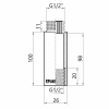 Thermo Alliance Forte Удлинитель хромированный 1/2"ВН 100 мм TAF13015100 купить в САНН Одесса, изображение 2