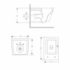 Унитаз подвесной Crow Rimless 485х340х330 мм, White, с сиденьем Slim Duroplast/ Soft-close/ Quick Release QT05335171RW Qtap купить в САНН Одесса, изображение 2