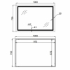 Зеркало Qtap Mideya (MI1) 1000х700 с LED-подсветкой Touch, с антизапотеванием, диммером, рег. яркости QT2078NCF10070 купить в САНН Одесса, изображение 2