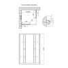 Душевая кабина Lidz Wawel SC90x90.SAT.LOW.DGR, стекло темне тонированное 4 мм без поддона купить в САНН Одесса, изображение 2
