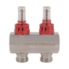 Коллектор латунный с расходомерами и евроконусами Thermo Alliance Standart 1" на 2 выхода TAS235W2E купить в САНН Одесса, изображение 5