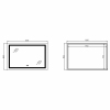 Зеркало Lidz Kubis (KU2) 1200х800 с LED-подсветкой Touch, с антизапотеванием, с диммером, рег. яркости LDKUB120080049007 купить в САНН Одесса, изображение 2