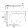 Сиденье для унитаза Qtap (Stork, Aquarius 630) 420x336x22 мм, White, с микролифтом, Slim Duroplast, Quick Release QTSC179W49263 купить в САНН Одесса, изображение 2