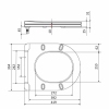 Сиденье для унитаза Qtap (Evia, Arvin, Leo 630) 410x330x22 мм, White, с микролифтом, Slim Duroplast, Quick Release QTSC179W49264 купить в САНН Одесса, изображение 2