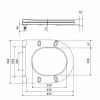 Сиденье для унитаза Qtap (Taurus 520) 455x365x38 мм, White, с микролифтом, Slim Duroplast, Quick Release QTSC179W49384 купить в САНН Одесса, изображение 2