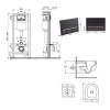Готовое решение Qtap для ванной комнаты: подвесной унитаз Taurus Ultra Quiet 515×360×350+ комплект инсталляции Nest 4в1 (линейная клавиша Matt Black) купить в САНН Одесса, изображение 2
