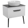 Тумба Сiєна білий мат зі стільницею 70 см та умивальником ONE 46 см