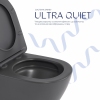 Унитаз подвесной Qtap Robin Ultra Quiet 520×365×340 мм, Anthracite, с сиденьем Slim Duroplast / Soft-close / Quick Release QTROB26AN48995 купить в САНН Одесса, изображение 5