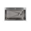 Мойка для кухни интегрированная Lidz Handmade H7545 Brushed Steel 3,0/1,0 мм LDH7545BRU49457 купить в САНН Одесса, изображение 3