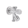 Кран угловой Thermo Alliance Forte двойной вентельный 1/2"Н х 1/2"Н х 3/4"Н, хром TAF187W151520 купить в САНН Одесса, изображение 6