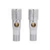 Комплект угловых кранов Thermo Alliance Standart (круг, белый) 1/2"НН, нерж, хром, керам. букса TAS350W1515W купить в САНН Одесса, изображение 4