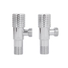 Комплект угловых кранов Thermo Alliance Standart (круг, белый) 1/2"НН, нерж, хром, керам. букса TAS350W1515W купить в САНН Одесса, изображение 5