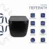 Унитаз подвесной Qtap Gemini Ultra Quiet 485×340×350 мм, Matt Black, с сиденьем Slim Duroplast / Soft-close / Quick Release QTGEM28BLM50505 купить в САНН Одесса, изображение 3