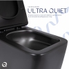 Унитаз подвесной Qtap Gemini Ultra Quiet 485×340×350 мм, Matt Black, с сиденьем Slim Duroplast / Soft-close / Quick Release QTGEM28BLM50505 купить в САНН Одесса, изображение 5