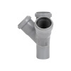 Крестовина двухплоскостная канализационная Ostendorf-OSMA HT-System PLUS d50/50/50/50×45° купить в САНН Одесса, изображение 4