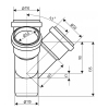 Крестовина двухплоскостная канализационная Ostendorf-OSMA HT-System PLUS d110/110/50/50×45° купить в САНН Одесса, изображение 2